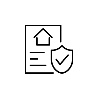 不動産投資の安全な契約書類のアイコン