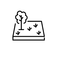 建築に適した土地のアイコン