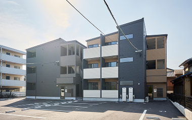 入居者募集のターゲット層を想定し、企画段階から設計されたアパート。